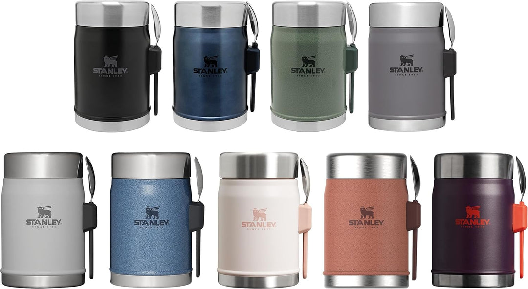 STANLEY 1913 Classic Legendary Thermobehälter Für Essen Mit Göffel 400 ml - Hält 7 Stunden Heiss Ode