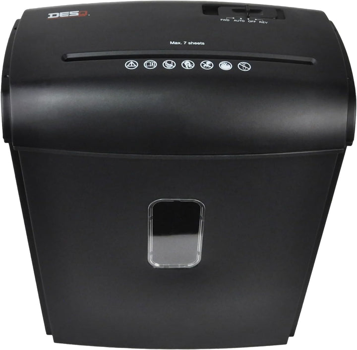 DESQ® Aktenvernichter | 9 Blatt | 4 x 35 mm | P-4 | 15 L | DSGVO konform, 355 x 186 x 322 mm (H x D