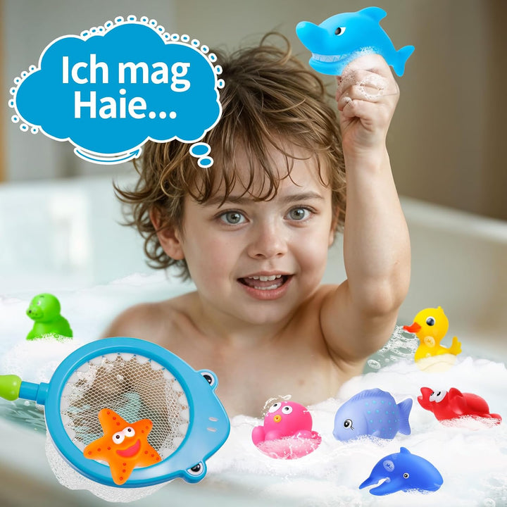 Ohne Loch - Badespielzeug Baby ab 1 2 3 4 Jahr, Wasserspielzeug Kinder Badewannenspielzeug Schwimmba