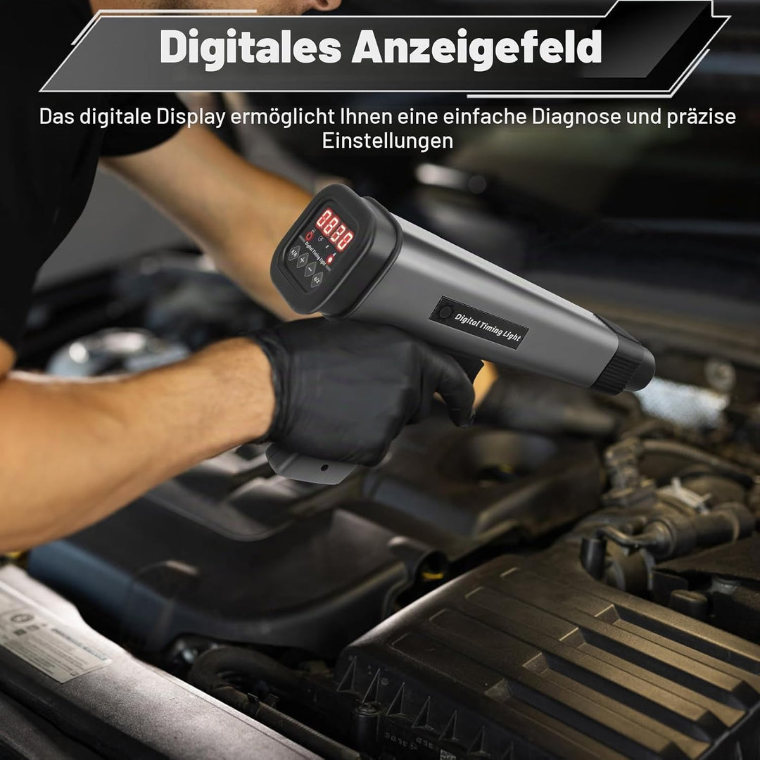 Yosoo Health Gear Digitales Motor-Timing-Licht, Digitales Timing-Licht, Induktives Stroboskop-Timing