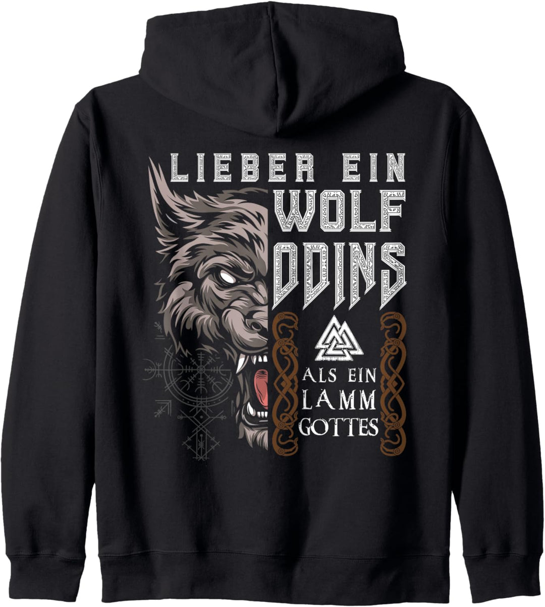 WOLF ODINS - NORDISCHE MYTHOLOGIE Kapuzenjacke