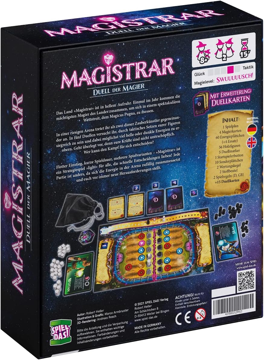 Spiel DAS! - MAGISTRAR - Duell der Magier, für 2 Spieler ab 8 Jahre