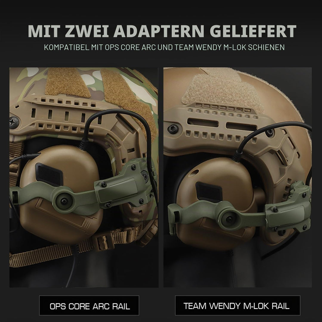 Schneller Helm ARC Schienenadapter Taktische Abholung Headset Aufhängung Kopfhörer Halterung Multi-W