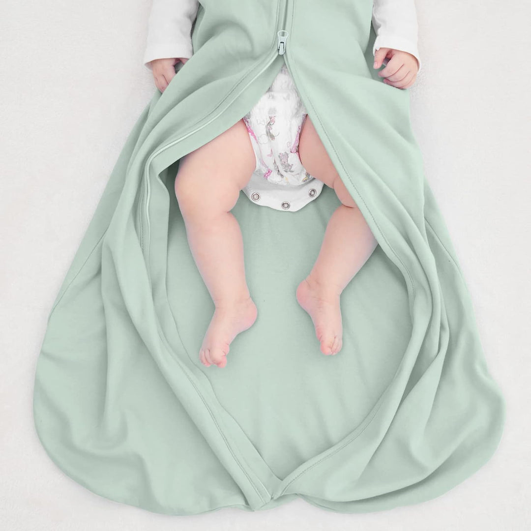 Yoofoss Schlafsack Baby Sommer 0.5 Tog - 2er Pack 67cm/0-6 Monate 100% Baumwolle Sommerschlafsack Ba