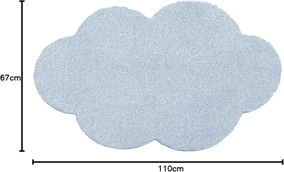 Mad about Mats Kinderteppich »ELSA«, Spielteppich, Babyteppich, Jungen, Wolke, Blau, Hellblau, weich