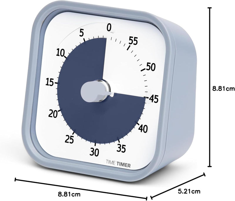 Time MOD - 60 Minuten Visueller Timer Home Edition für Kinder – Homeschooling, Timer für Schultisch,