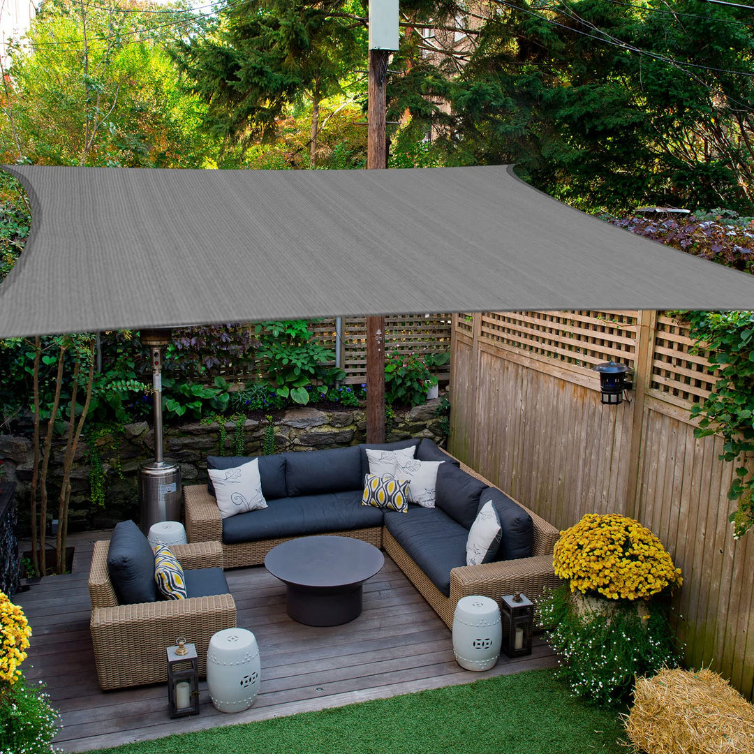 HAIKUS Sonnensegel 3x3 m Quadratisch, Premium HDPE UV Schutz Sonnenschutz Atmungsaktiv Wetterbeständ