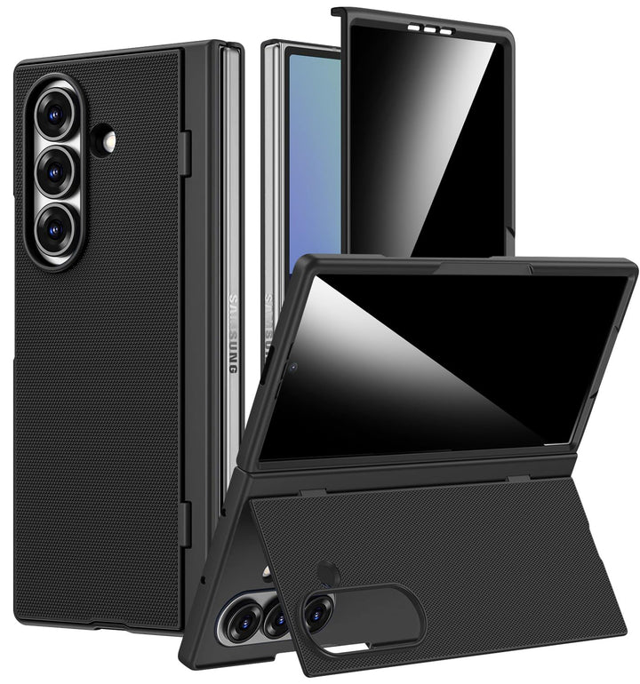Miimall Handyhülle Kompatibel Samsung Galaxy Z Fold 7 mit Hülle mit Displayschutz Privatsphäre, Ultr
