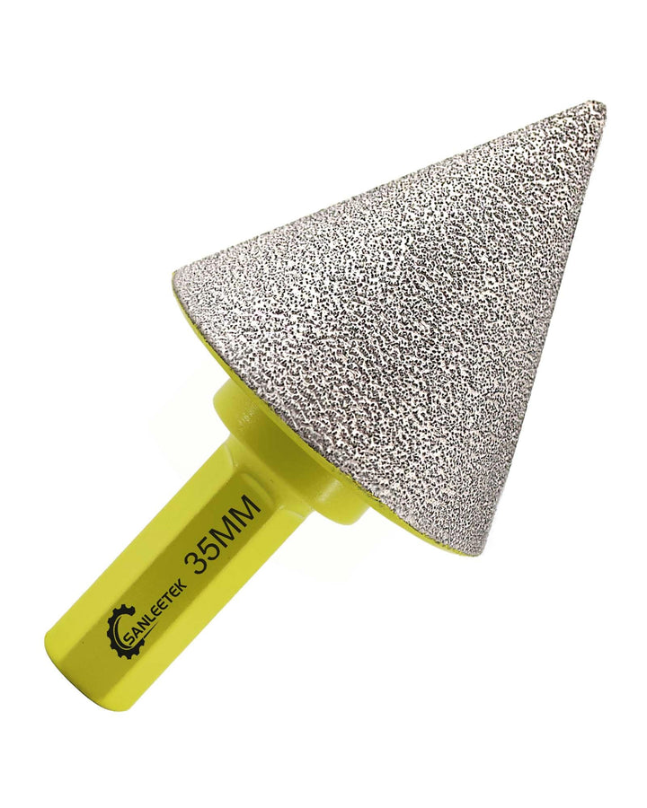 Diamant Fasenbohrer 35mm Fliesenfräser SANLEETEK - Anfasen, Formen, Vergrössern und Schleifen von Lö
