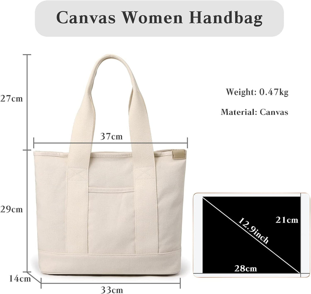 CORIOS Damen Henkeltaschen Canvas Tragetasche Grosse Kapazität Handtasche Multifunktionale Schultert