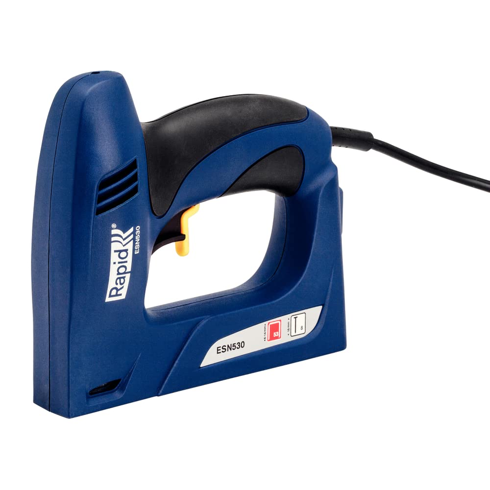 Rapid Elektrotacker ESN530 für Holz und Stoffe, Flache Front, Softgrip, für Klammern Typ 53, 6-14mm