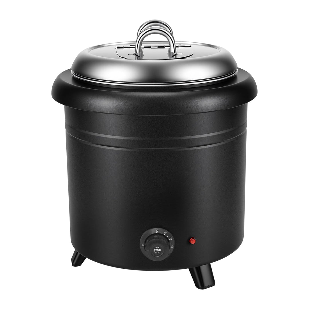 13L Suppenwärmer & Suppenkessel, 400W Elektrisch Suppentopf Gastro Soup Warmhaltebehälter 30-85°C Ei