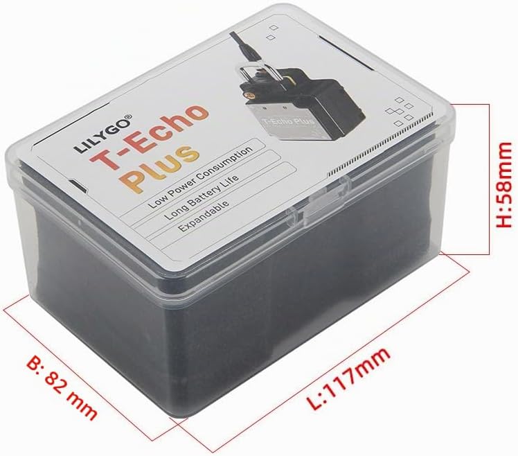 LILYGO T-Echo Plus LoRa TTGO-Entwicklungsboard mit 1,54-Zoll-SPl-E-Paper-Display ohne BME280-Sensor