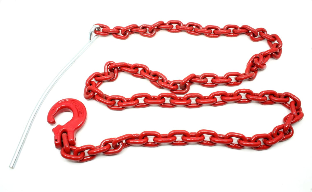 Chokerkette mit Nadel und Schlinghaken, rund 8mm - [ rund 4m ]