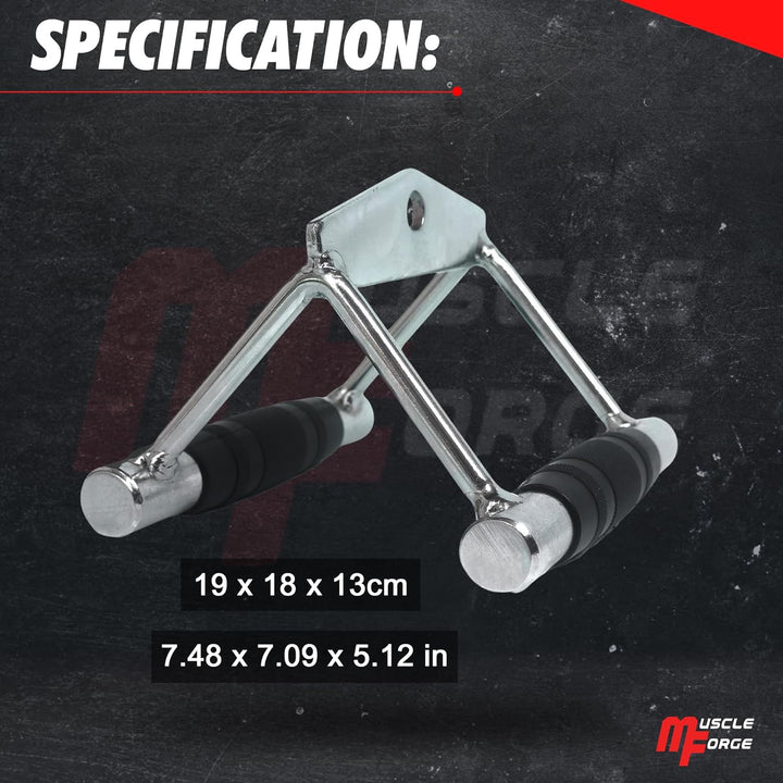 MuscleForge® Aufsatz für Latzug, Seilzug, Griff mit Drehbarem für Kabelmaschine, Kabelzug Griff für