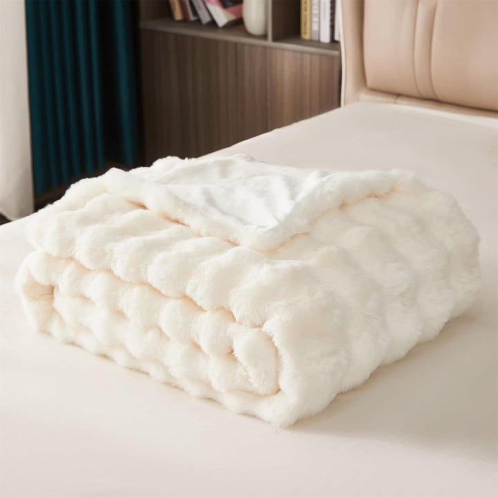 Kuscheldecke Flauschig - Weiche Plüsch Kuscheldecke, Fuzzy Kuschelig Flauschige Decke, Dicke 1200GSM