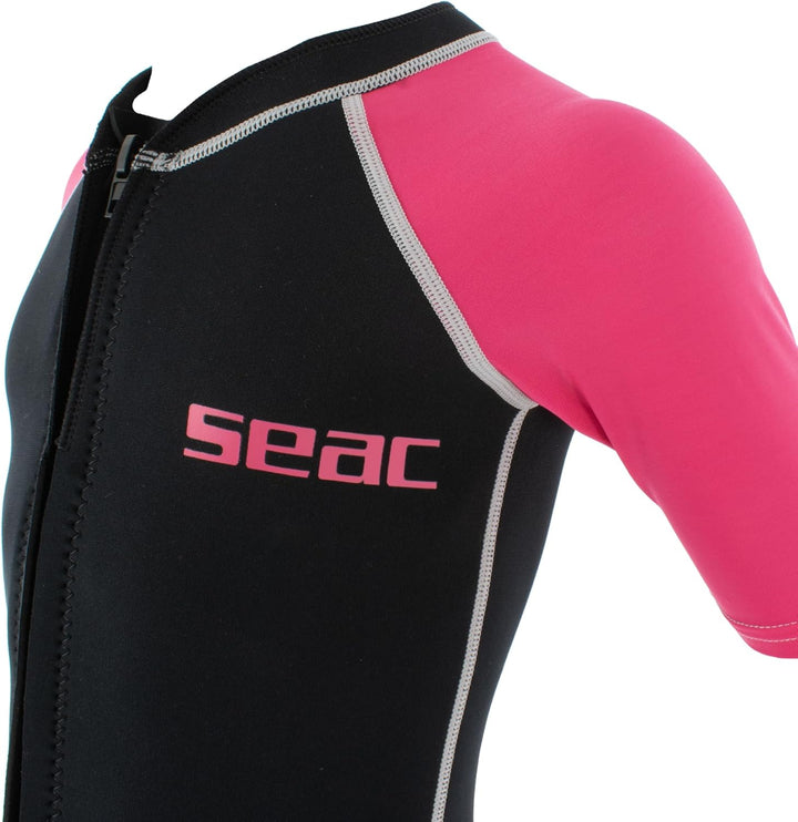 Seac Kinder Dolphin Auchanzug Shorty 1,5 mm Neopren und Lycra geeignet für Schwimmen, Schnorcheln un