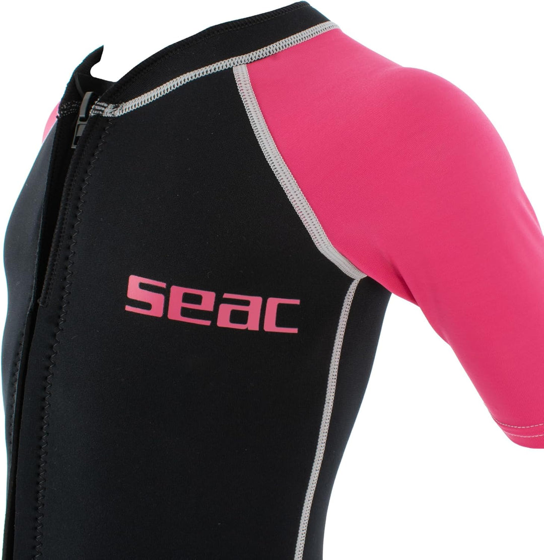 Seac Kinder Dolphin Auchanzug Shorty 1,5 mm Neopren und Lycra geeignet für Schwimmen, Schnorcheln un