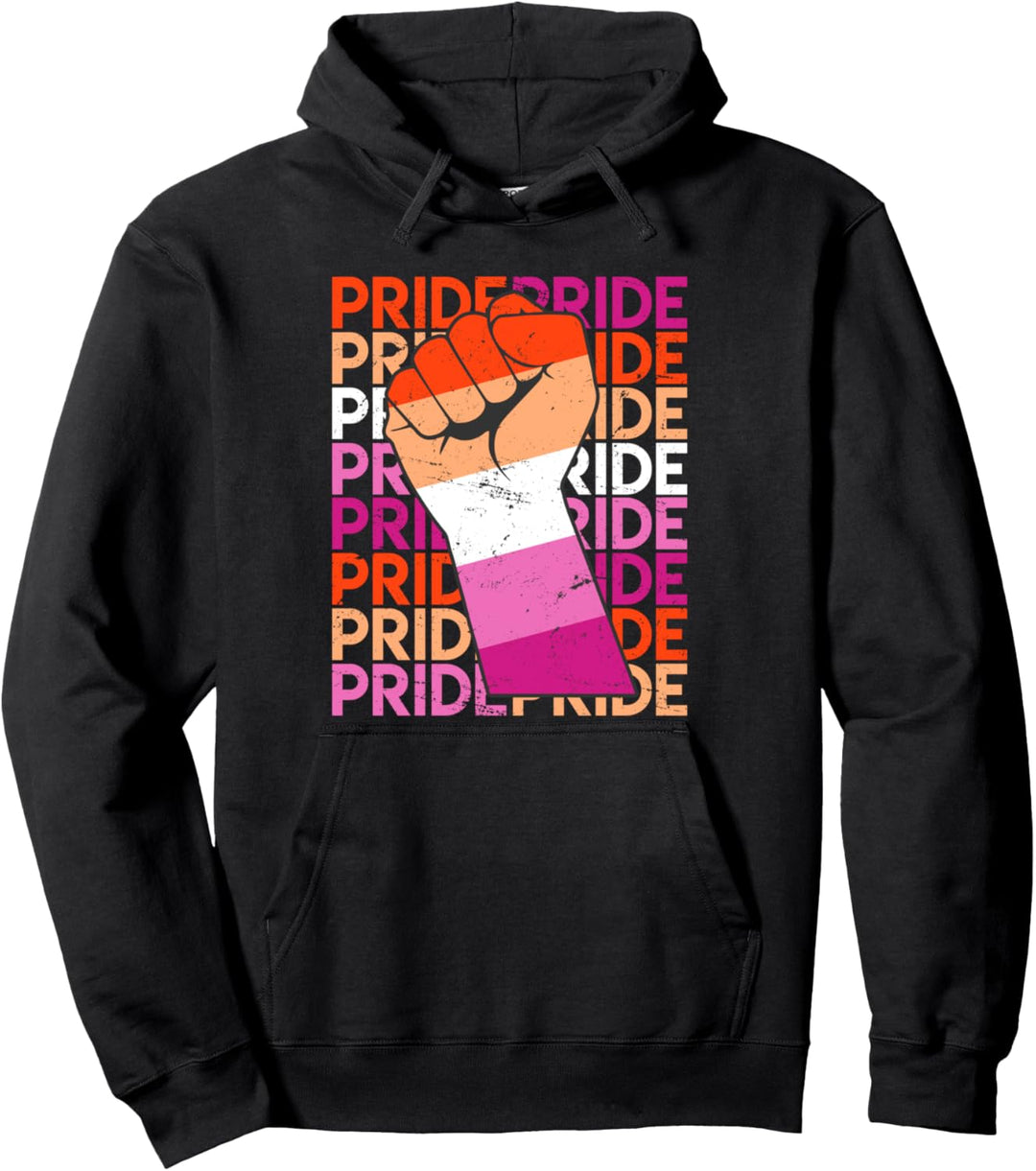 Lesbian Pride LGBT Pride Faust Lesbisch Flagge Lesbian Pullover Hoodie