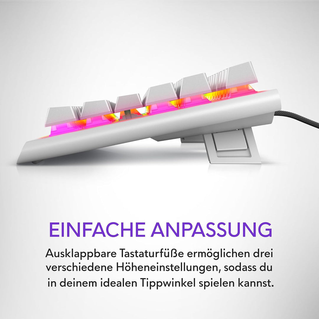 Alienware AW420K Tenkeyless Gamingtastatur - Mechanische Cherry MX Red Schalter, RGB-Beleuchtung (Al