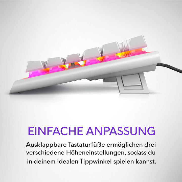 Alienware AW420K Tenkeyless Gamingtastatur - Mechanische Cherry MX Red Schalter, RGB-Beleuchtung (Al