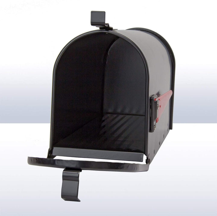 DEMA Alu American Mailbox Postkasten US Briefkasten mechanischer Postmelder Retro schwarz
