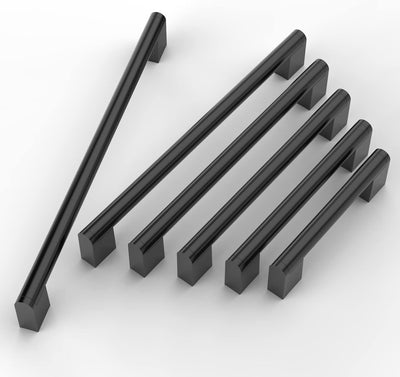 FURNIWARE 10 Stück Möbelgriffe, 224mm Bohrlochabstand Edelstahl Möbelgriffe Schrankgriffe Küche Kabi