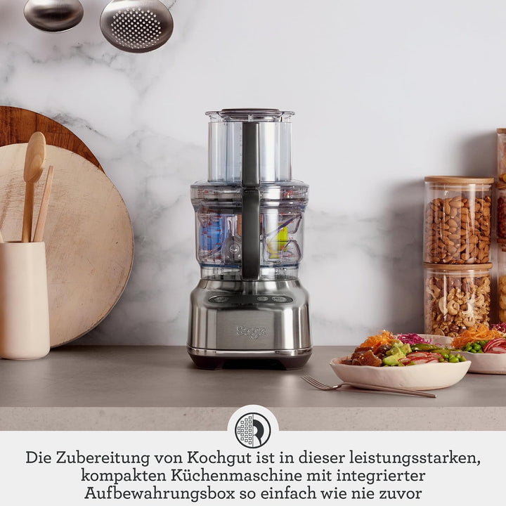 Sage - The Paradice 9 - Küchenmaschine inklusive Zubehörbox - Würfeln, Hobeln, Kneten, Scheiben schn