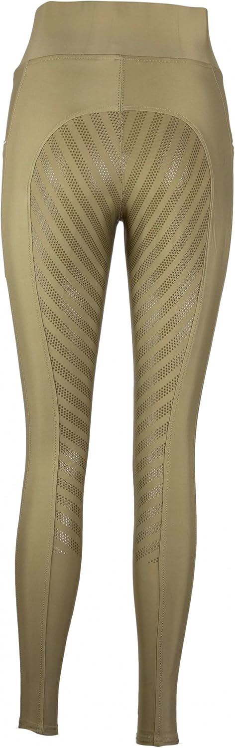 Lazura - Reitleggings für Damen Fenja | Vollbesatz aus Silikon | Reithose mit 2 seitlichen Handytasc