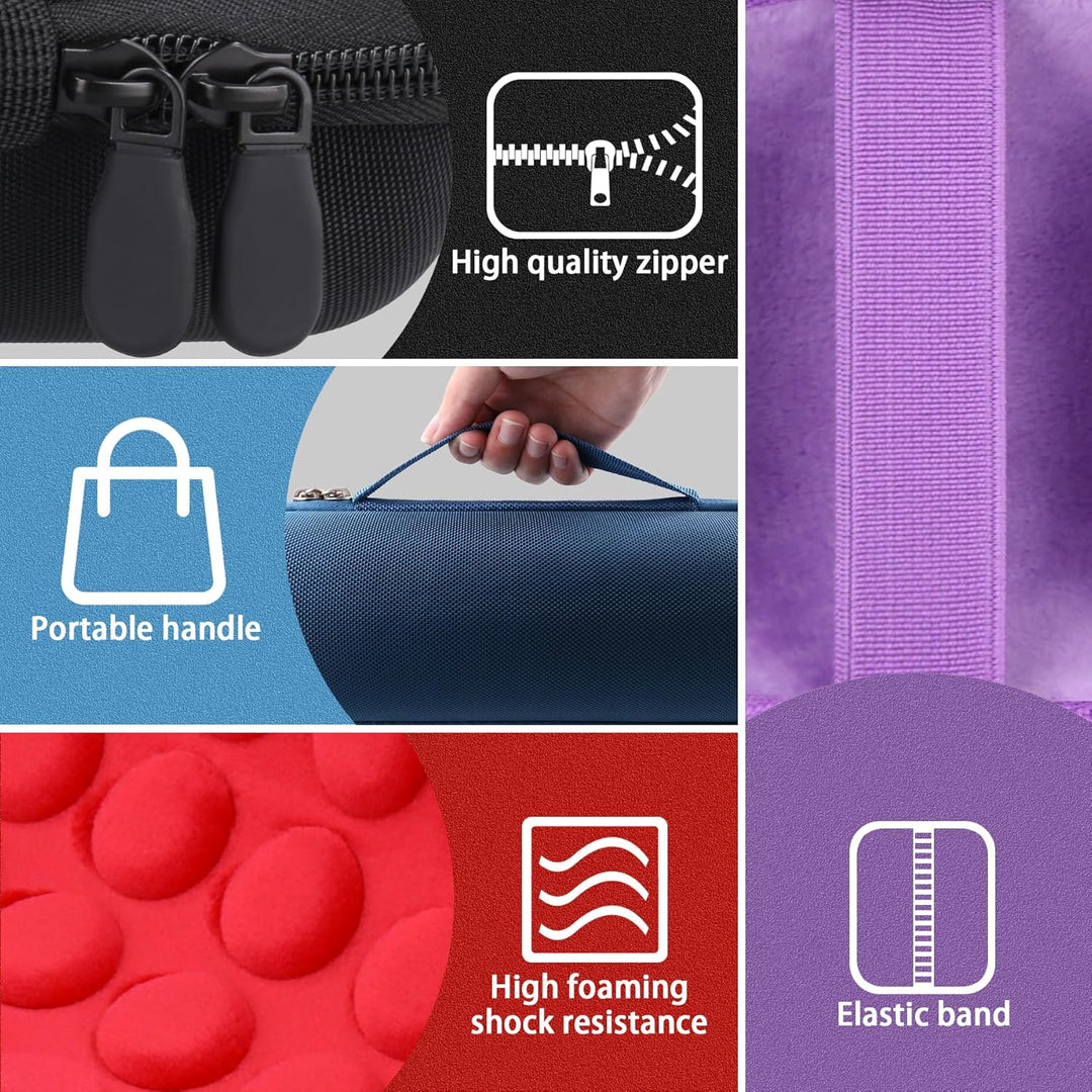 Khanka für JBL Flip 7 / Flip 6 wasserdichte tragbare Bluetooth-Lautsprecher Hartschalen-Reise-Aufbew