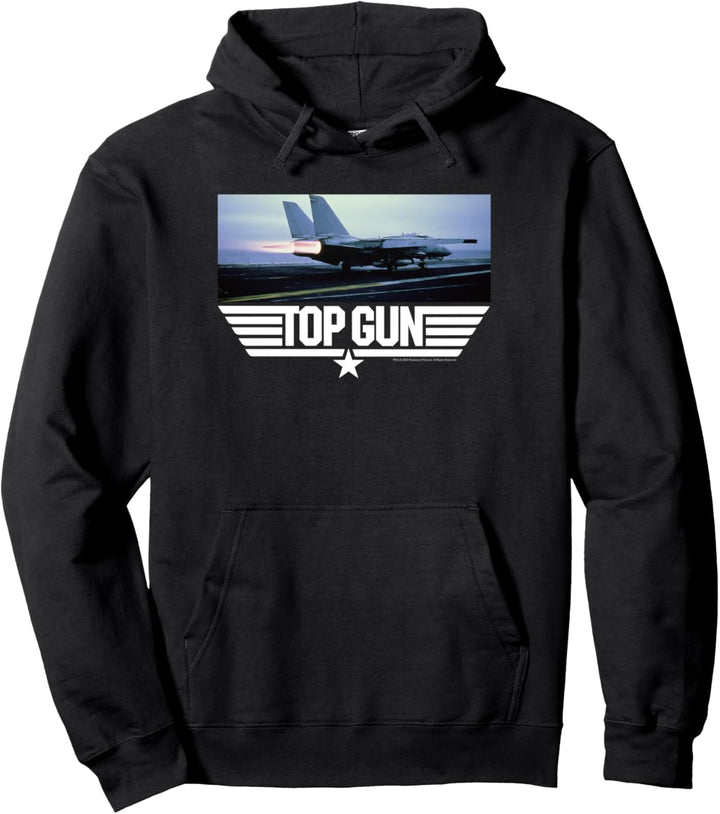 Top Gun Danger Zone Screen Clip Logo Pullover Hoodie
