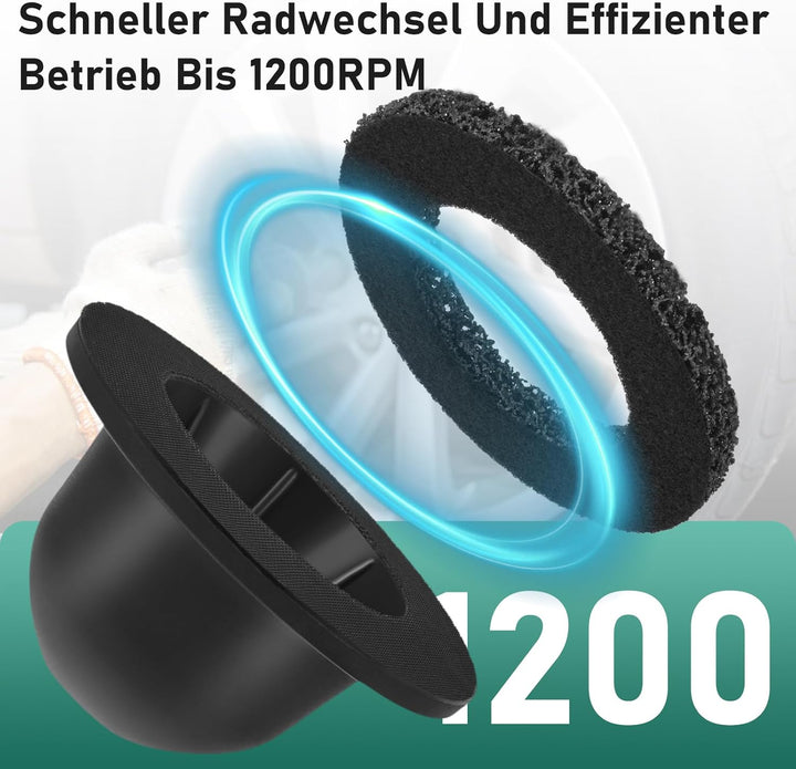 Radnabenschleifer, Radnabenschleifer Auto Topfschleifer Radnabe Reinigen Schleifen Entrosten 150mm f