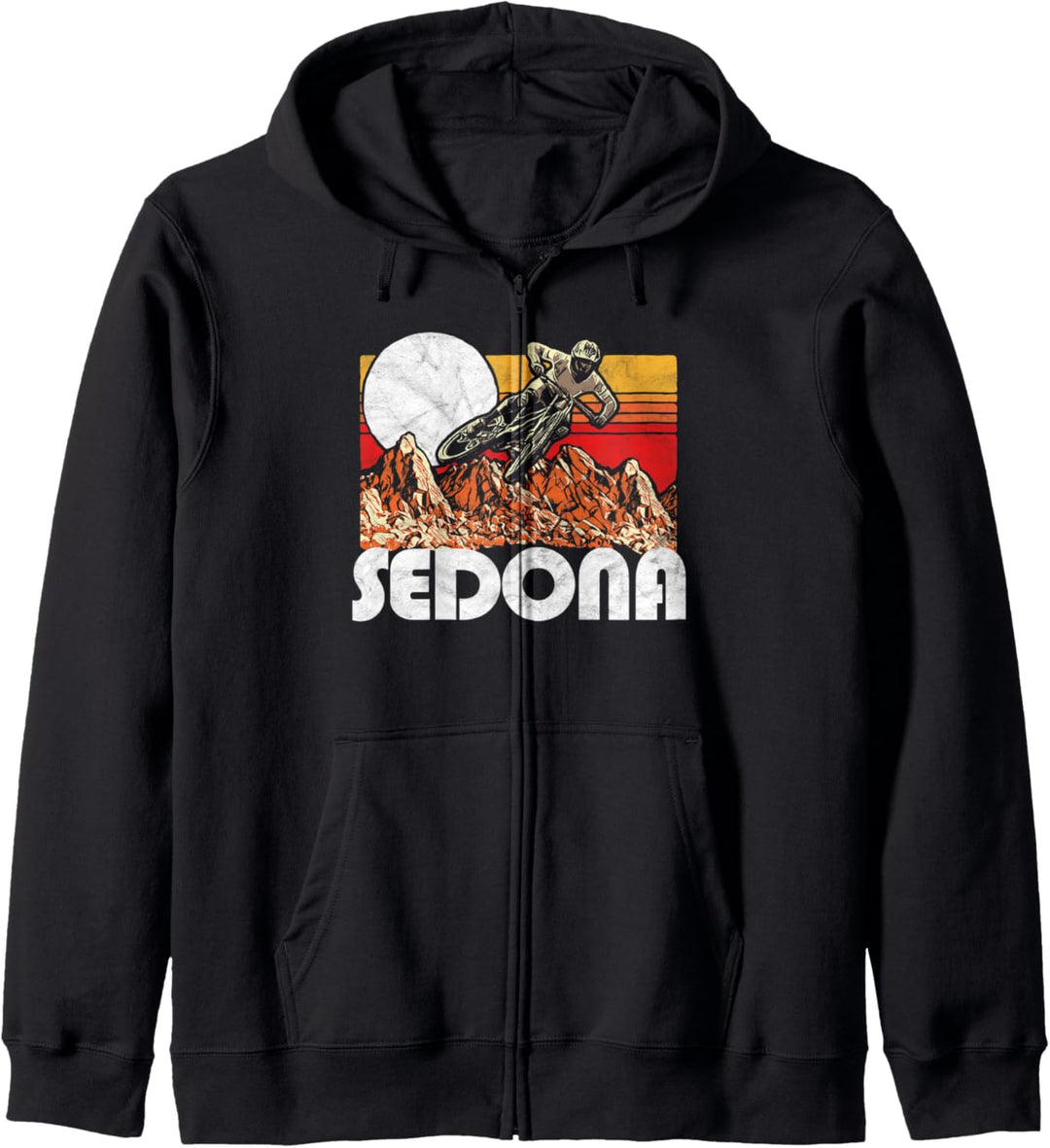 Sedona Arizona Mountain Biking Vintage Retro 80s Kapuzenjacke