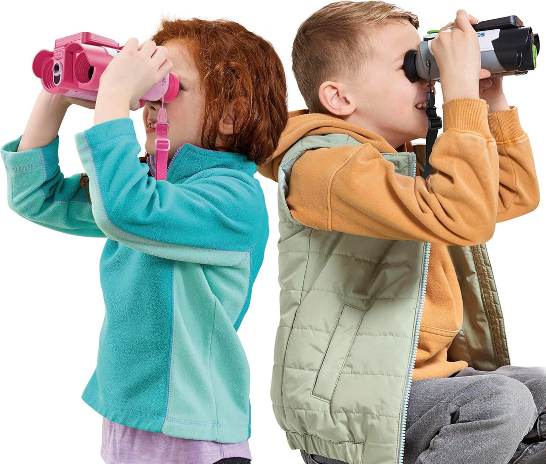 VTech - Multimedia-Fernglas Natur und Abenteuer, Fernglas für Kinder mit Kamera, Fotos und Videos, N