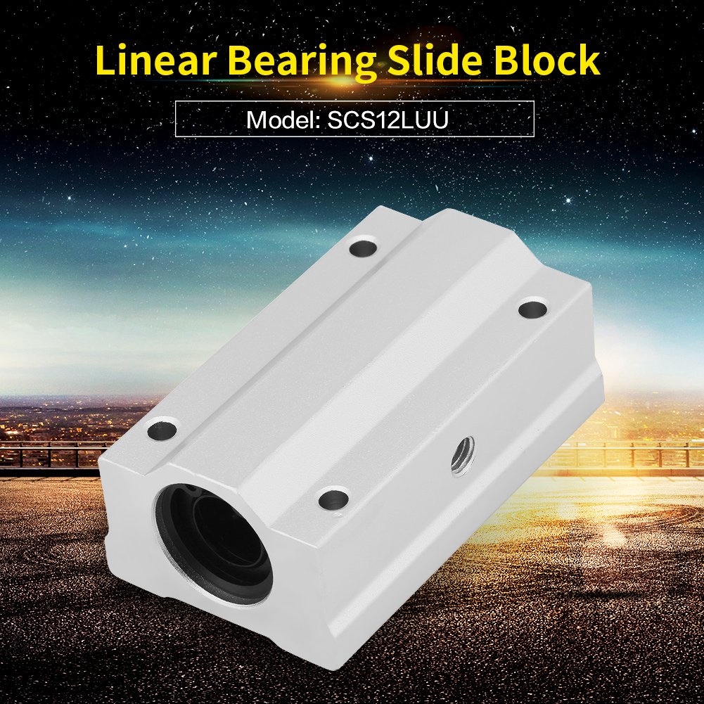 2 stücke SCS12UU 12mm Aluminium Linearkugellager Gleitblock Gleitbuchse Ersatz für CNC