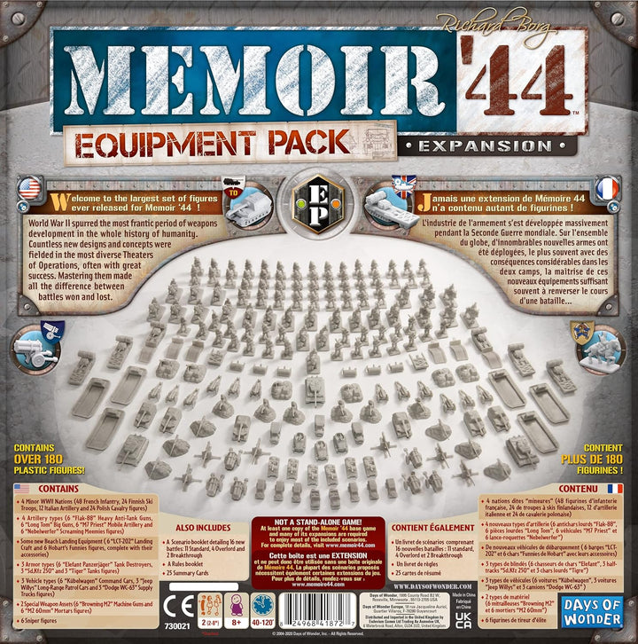 Days of Wonder Memoir '44 Expansion: Equipment Pack Erweiterung - Ausrüstungspack, Erweiterung - Aus