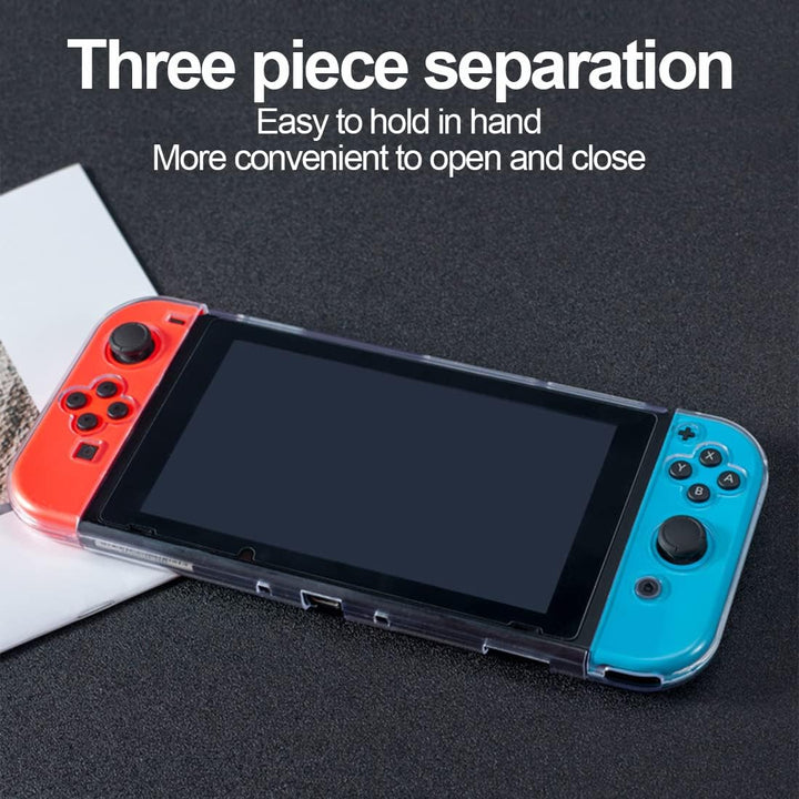 Hülle für Nintendo Switch TPU-Hülle für Nintendo Switch-Zubehör,Durchsichtige Hülle für Switch und J