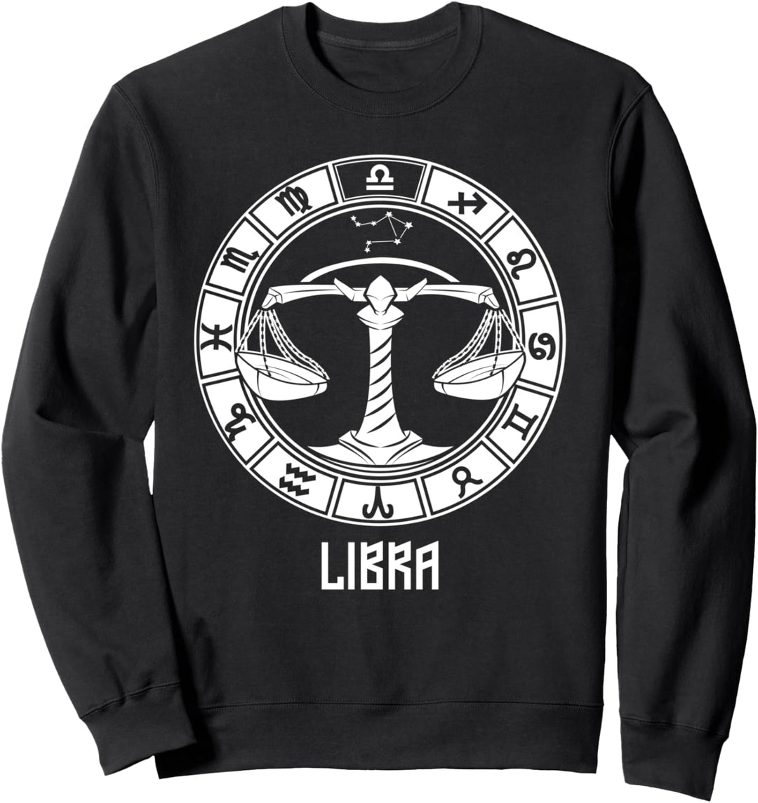 Waage Sternzeichen September Oktober Geburtstag Geschenk Ast Sweatshirt