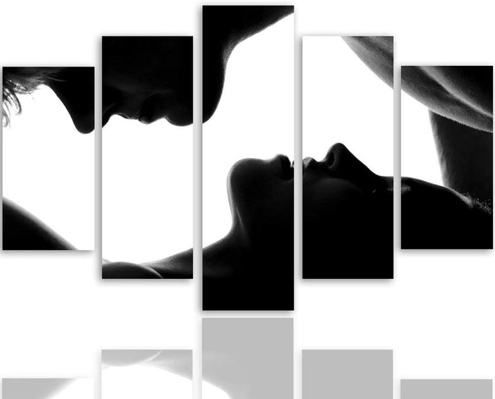 Feeby Frames, Leinwandbild, Bilder, Wand Bild - 5 Teile - Wandbilder, Kunstdruck XXL, TypA, 250x120