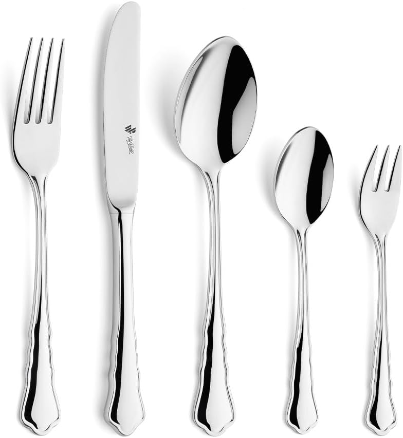 PW Paul Wirths CHIPPENDALE 7700 Besteck Set für 12 Personen, Edelstahl rostfrei, poliert & spülmasch