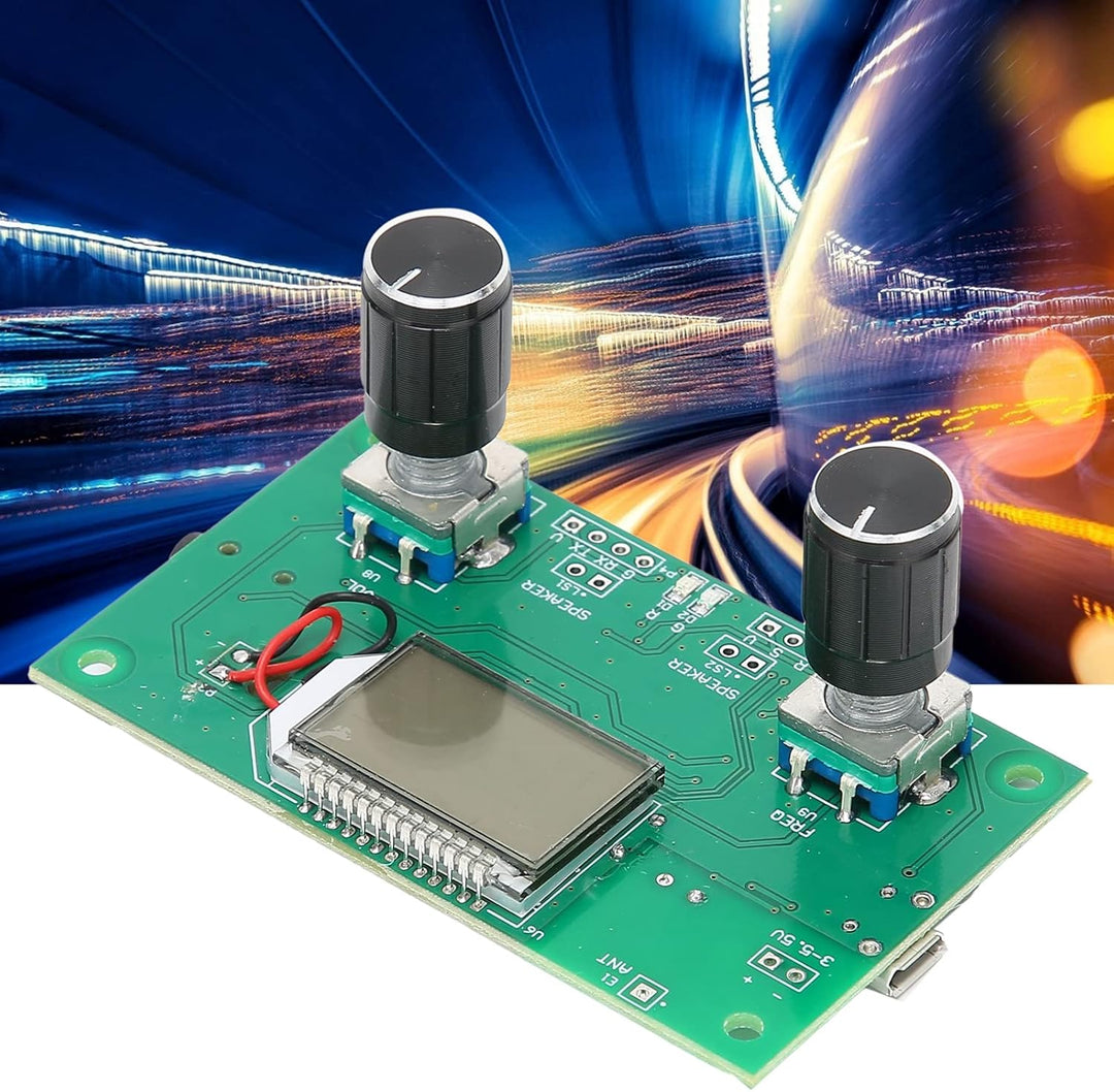 FM-Radio-Empfängermodul 87-108 MHz Stereo-Ausgang Radio DIY Drahtloser Empfänger LCD-Display DSP PLL