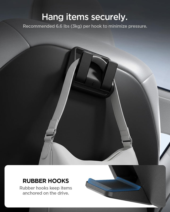 Spigen Autositzhaken [2er-Pack] für Tesla Model Y Juniper 2025 2026 & Model 3 Highland 2024-2026 (Nu