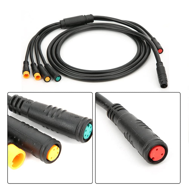 VGEBY Elektrofahrradkabel, 1 Bis 5 Elektrofahrrad Wasserdichtes Kabel Integriertes Fahrradkabel mit