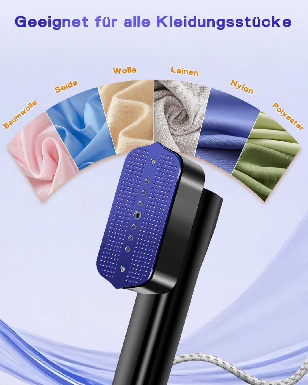 Steamer Dampfglätter 1300W,110-240V Worldwide Voltage 2-in-1 Reisebügeleisen Mini mit 15S Schnellauf