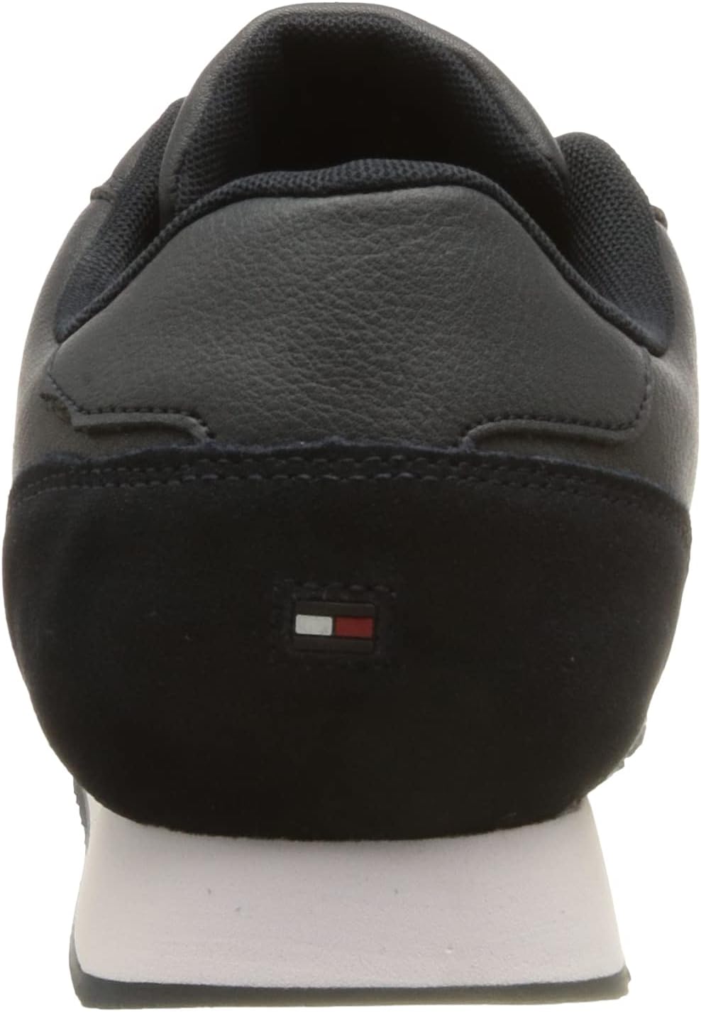 Tommy Hilfiger Herren Signature Ledersneaker Runner-Sneaker, Desert Sky