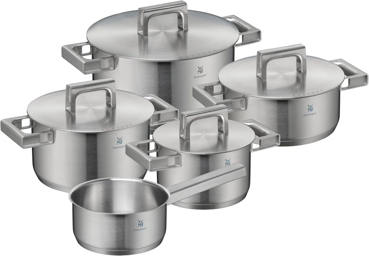 WMF Ultimate Cool Topfset Induktion 5-teilig, Kochtopf Set mit Edelstahldeckel, Cromargan Edelstahl