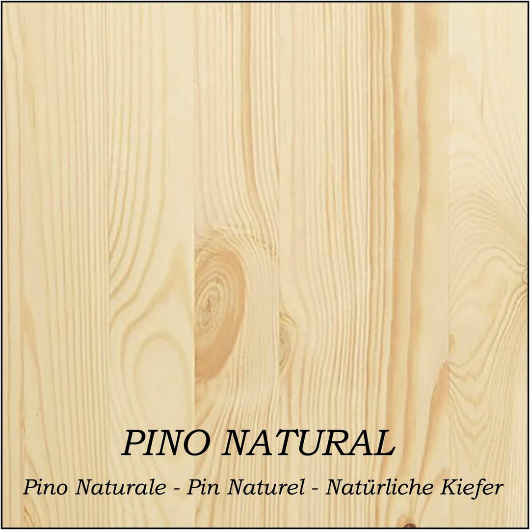 Henor Wandregal Holzwandregal 60 x 25 x 3 cm. Laden Sie 20 kg. Kiefernholz Natur 60 Kiefer F-25 Cm.,