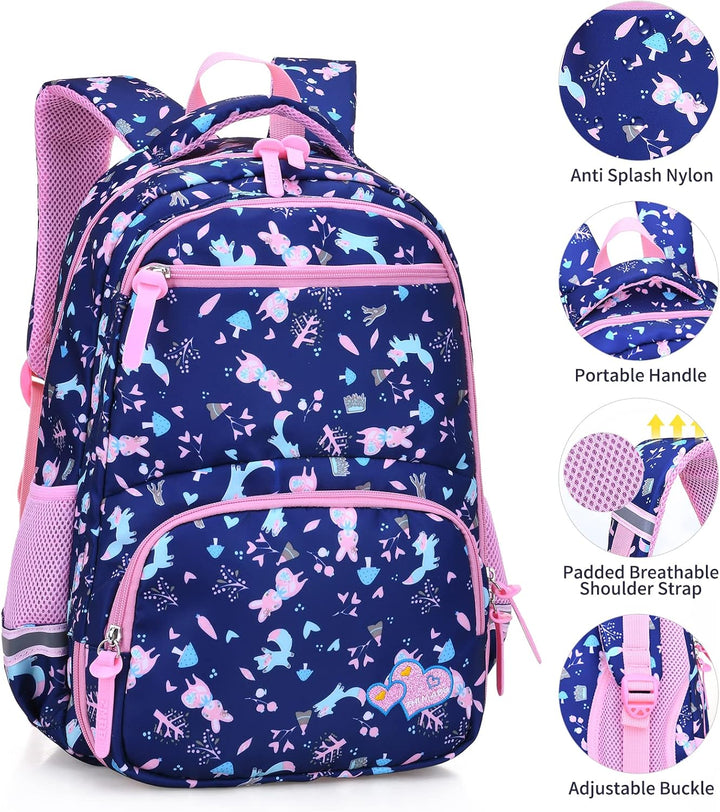 Schulrucksack Jungen Mädchen Rucksack Teenager: Schultaschen Sets mit Lunchpaket Federmäppchen Schul