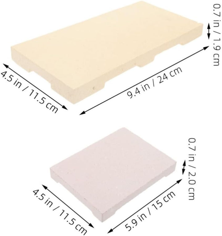 2 Stück Schmucklötbrett mit Wabenstruktur, Beige