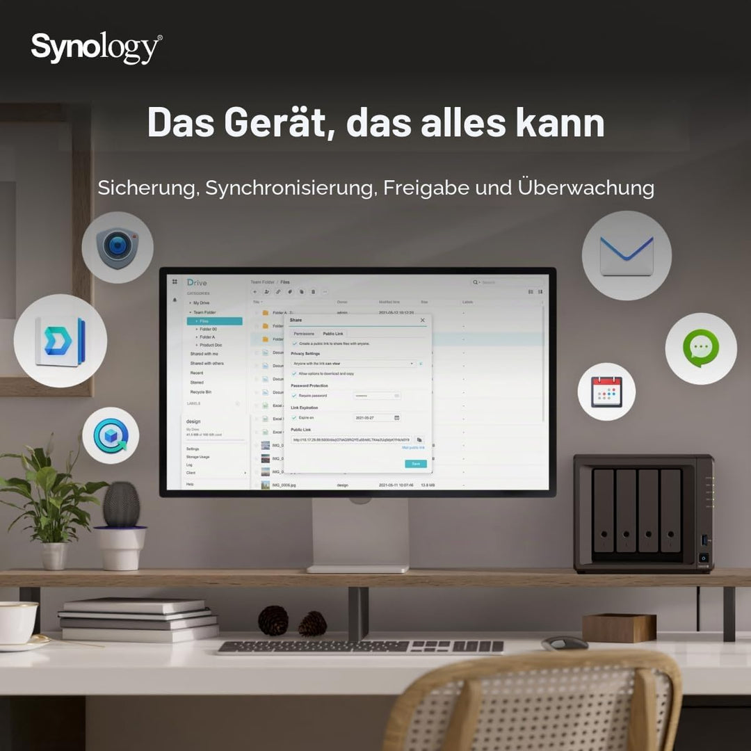 Synology DS925+ 16TB (Synology HAT3300-4T) 4Bay Desktop NAS